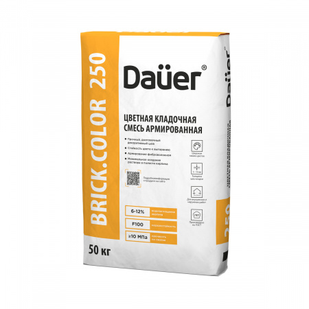 Цветная кладочная смесь армированная Dauer BRICK.COLOR 250 шоколадная 50 кг